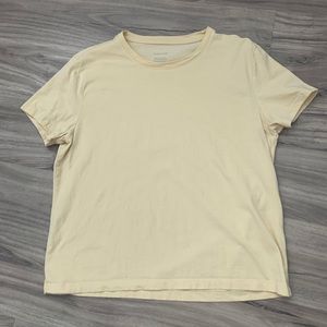 Everlane medium t shirt pale yellow